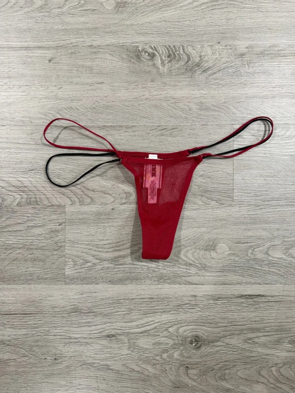 VICTORIA'S SECRET PINK Strappy Micro Thong Panty VS  Mesh Sexy